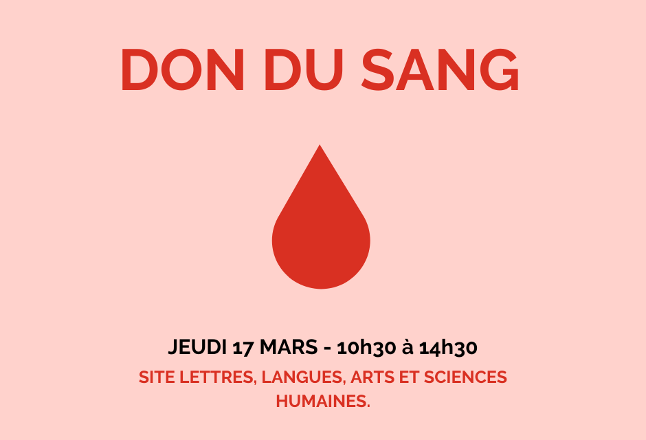 Don du sang à l'Université