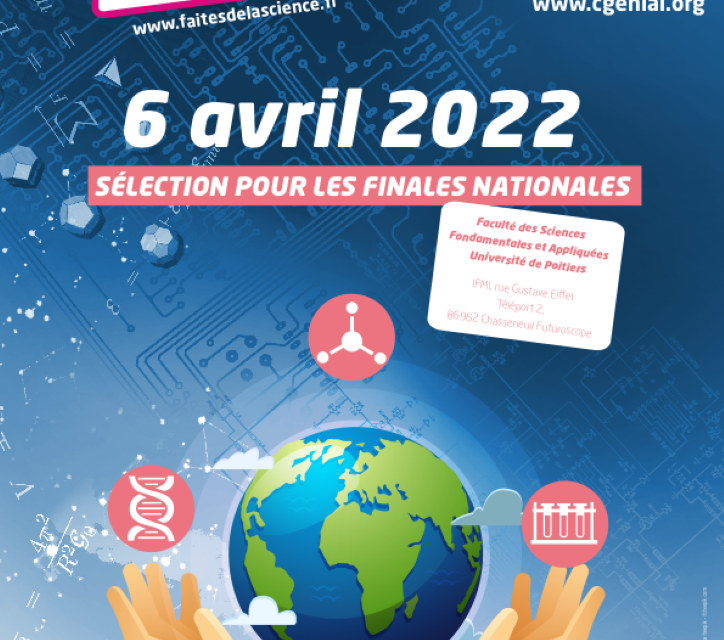 Affiche Faites de la science et concours académiques Cgénial collège