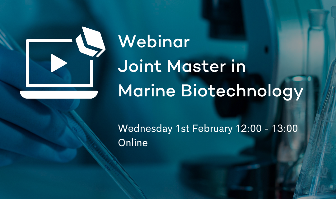 Webinaire Joint Master Programme in Marine Biotechnology EU-CONEXUS